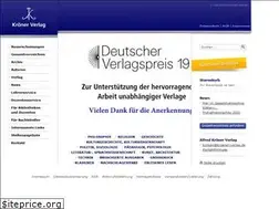 Sites similar to kroener-verlag.de