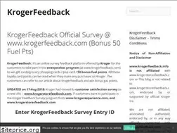 Sites similar to krogerfeedback.info