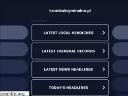 Sites similar to kronikakryminalna.pl