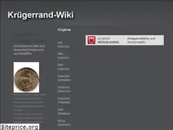 Sites similar to kruegerrand-wiki.de