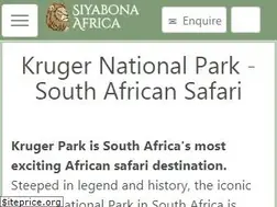 Sites similar to krugernationalpark.co.za