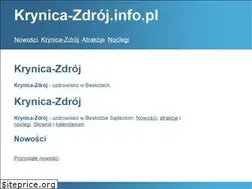 Sites similar to krynica-zdroj.info.pl