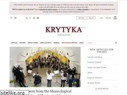 Sites similar to krytyka.com