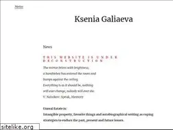 Sites similar to kseniagaliaeva.com
