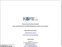 Sites similar to ksfe-ev.de