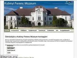Sites similar to kubinyimuzeum.hu