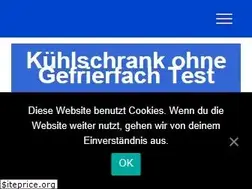 Sites similar to kuehlschrank-ohne-gefrierfach-test.de