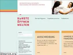 Sites similar to kuenste-oeffnen-welten.de