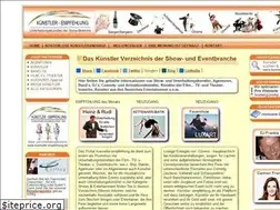 Sites similar to kuenstler-empfehlung.de