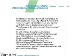 Sites similar to kuenstlerresidenzen.de