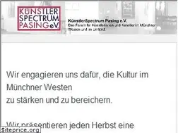 Sites similar to kuenstlerspectrum-pasing.de