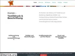 Sites similar to kuenze-textildruck.de