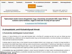 Sites similar to kulcskiralybolt.hu