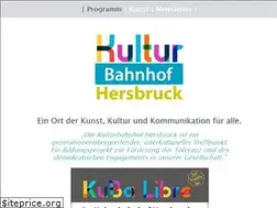 Sites similar to kulturbahnhof-hersbruck.de