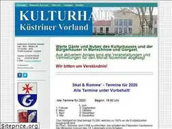 Sites similar to kulturhaus-kuestriner-vorland.de