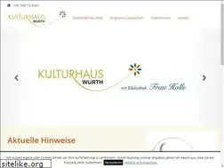 Sites similar to kulturhaus-wuerth.de