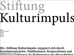 Sites similar to kulturimpuls.org