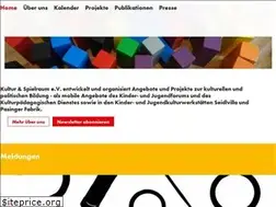 Sites similar to kulturundspielraum.de