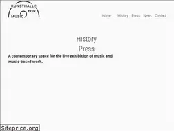 Sites similar to kunsthalleformusic.org