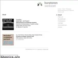 Sites similar to kuratorenwerkstatt.de