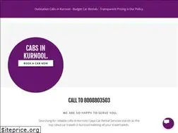 Sites similar to kurnoolcabs.com