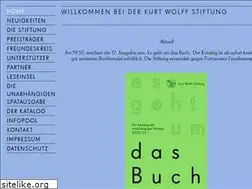 Sites similar to kurt-wolff-stiftung.de