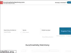 Sites similar to kuruhinashettymatrimony.com