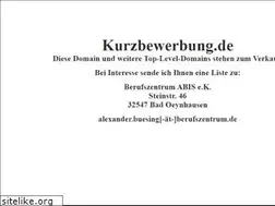 Sites similar to kurzbewerbung.de