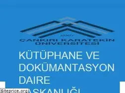 Sites similar to kutuphane.karatekin.edu.tr