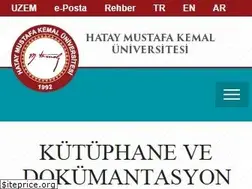 Sites similar to kutuphane.mku.edu.tr