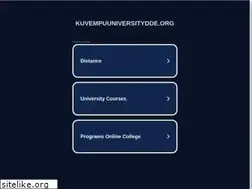Sites similar to kuvempuuniversitydde.org