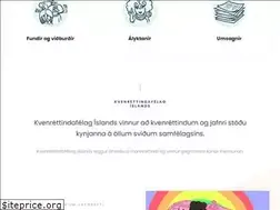 Sites similar to kvenrettindafelag.is