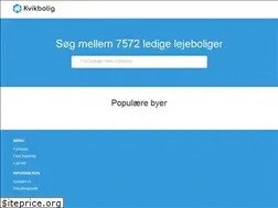 Sites similar to kvikbolig.dk