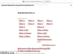 Sites similar to kvno2jaipur.wordpress.com