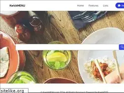 Sites similar to kwickmenu.com