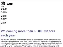 Sites similar to kyivartweek.com