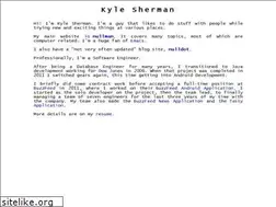 Sites similar to kylesherman.com