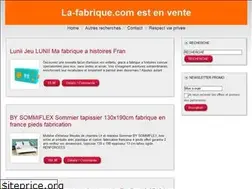 Sites similar to la-fabrique.com