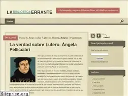 Sites similar to labibliotecaerrante.com
