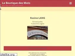Sites similar to laboutiquedesmots.com