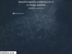 Sites similar to labquimicateorica.wordpress.com