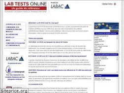 Sites similar to labtestsonline.fr
