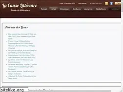 Sites similar to lacauselitteraire.fr