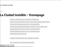 Sites similar to laciudad-invisible.com