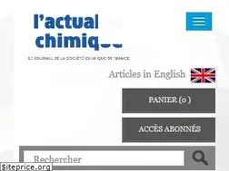 Sites similar to lactualitechimique.org
