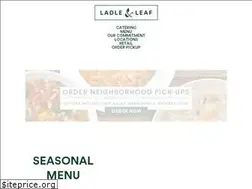 Sites similar to ladleandleaf.com
