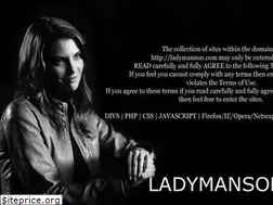 Sites similar to ladymanson.com