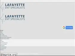 Sites similar to lafayetteentspecialists.com