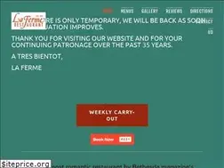 Sites similar to lafermerestaurant.com