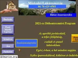 Sites similar to lakasszerviz-miskolc.hu